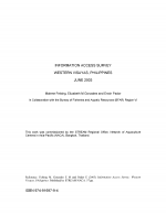 Information access survey Western Visayas, Philippines, June 2003